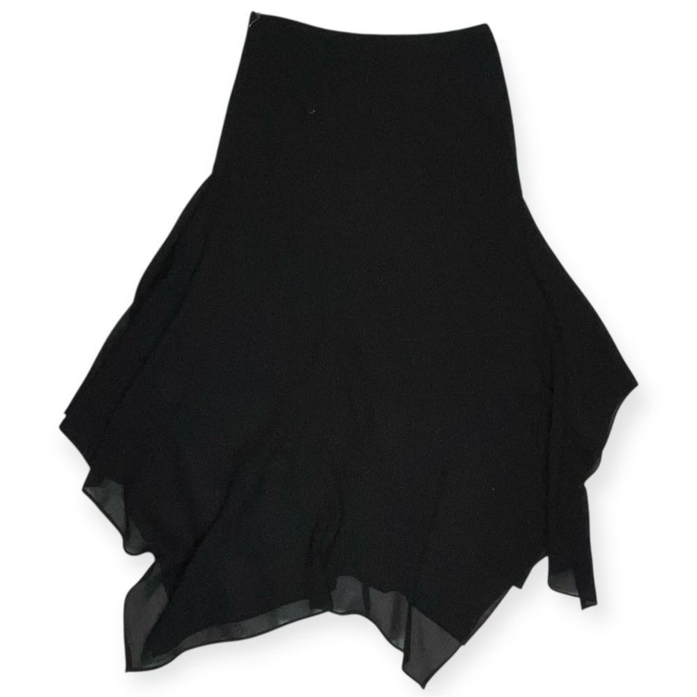 Scarlett Black Asymmetrical Midi Skirt Womens Size 6 - Picture 2 of 9